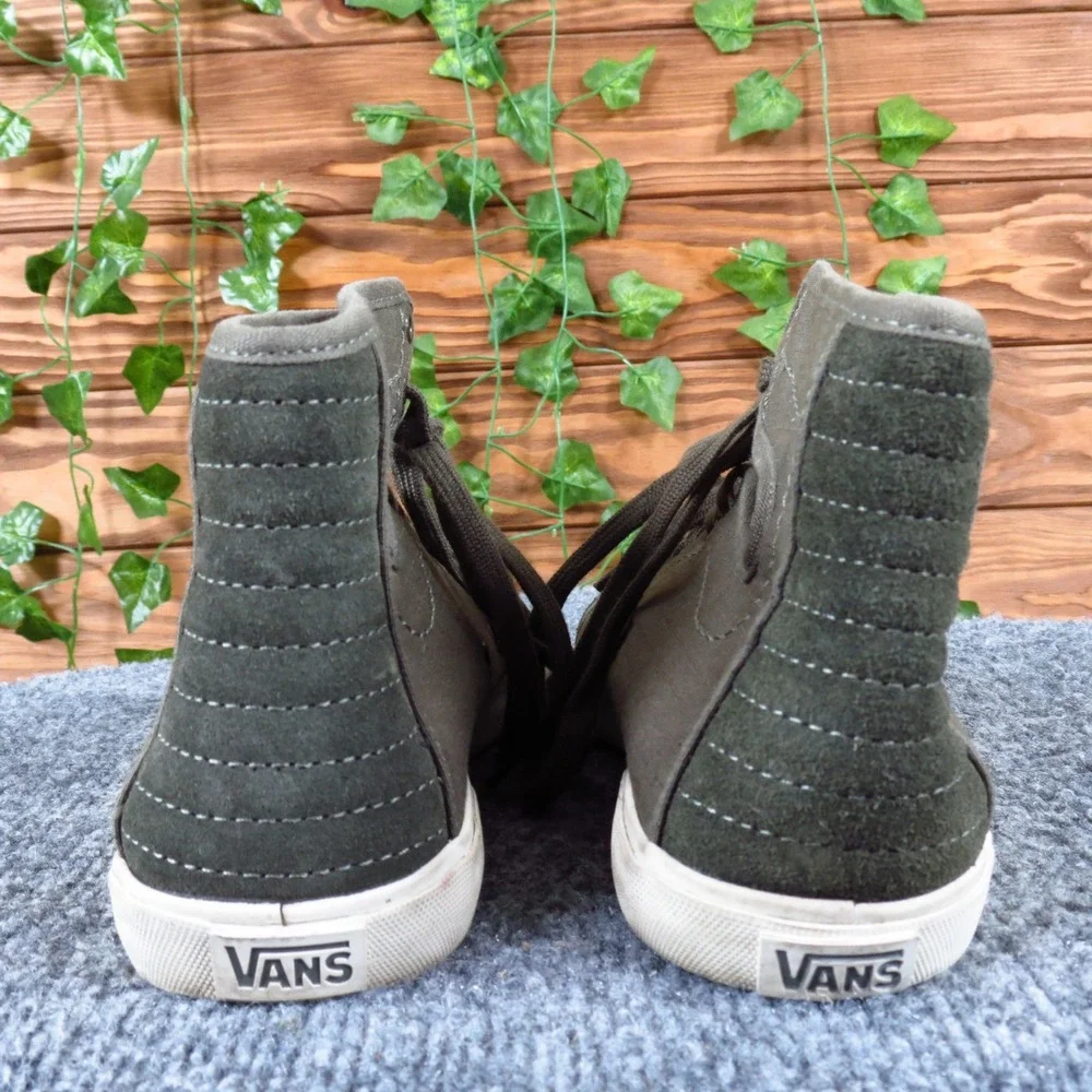Vans Hadley‎ Womens High Top Sneaker Size 6 Skate Casual Olive Green Suede